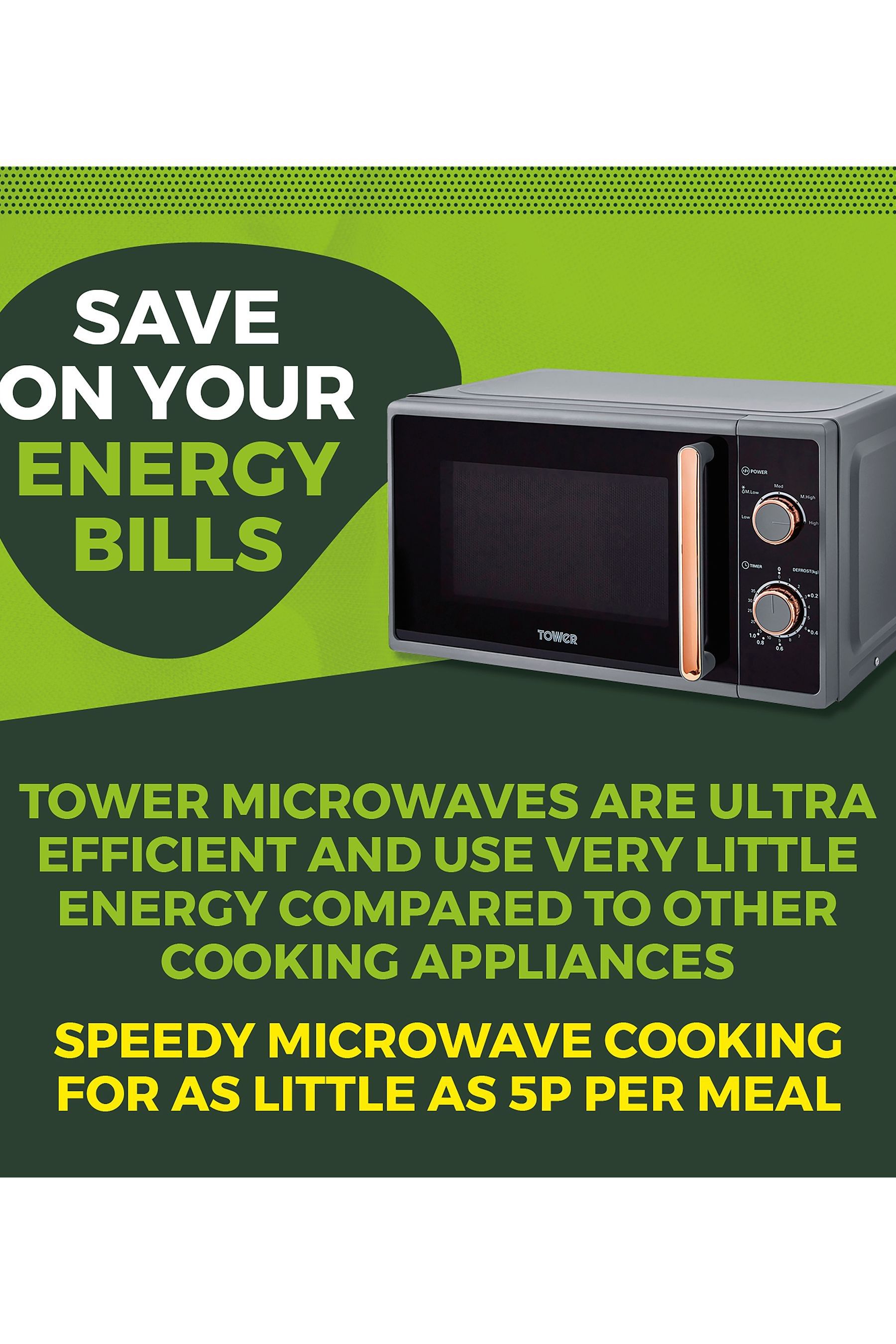 Tower cavaletto microwave new arrivals