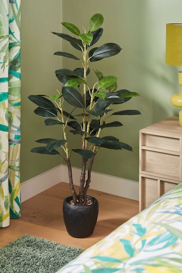 Green Artificial Large Rubber Plant