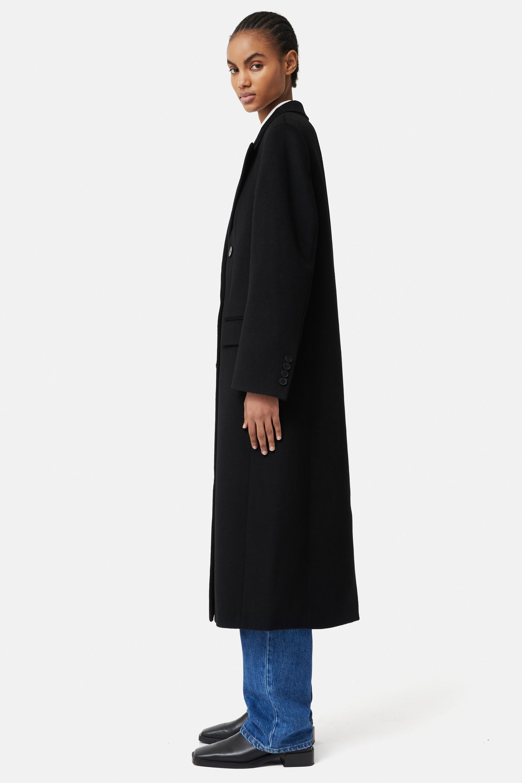Jigsaw black coat new arrivals