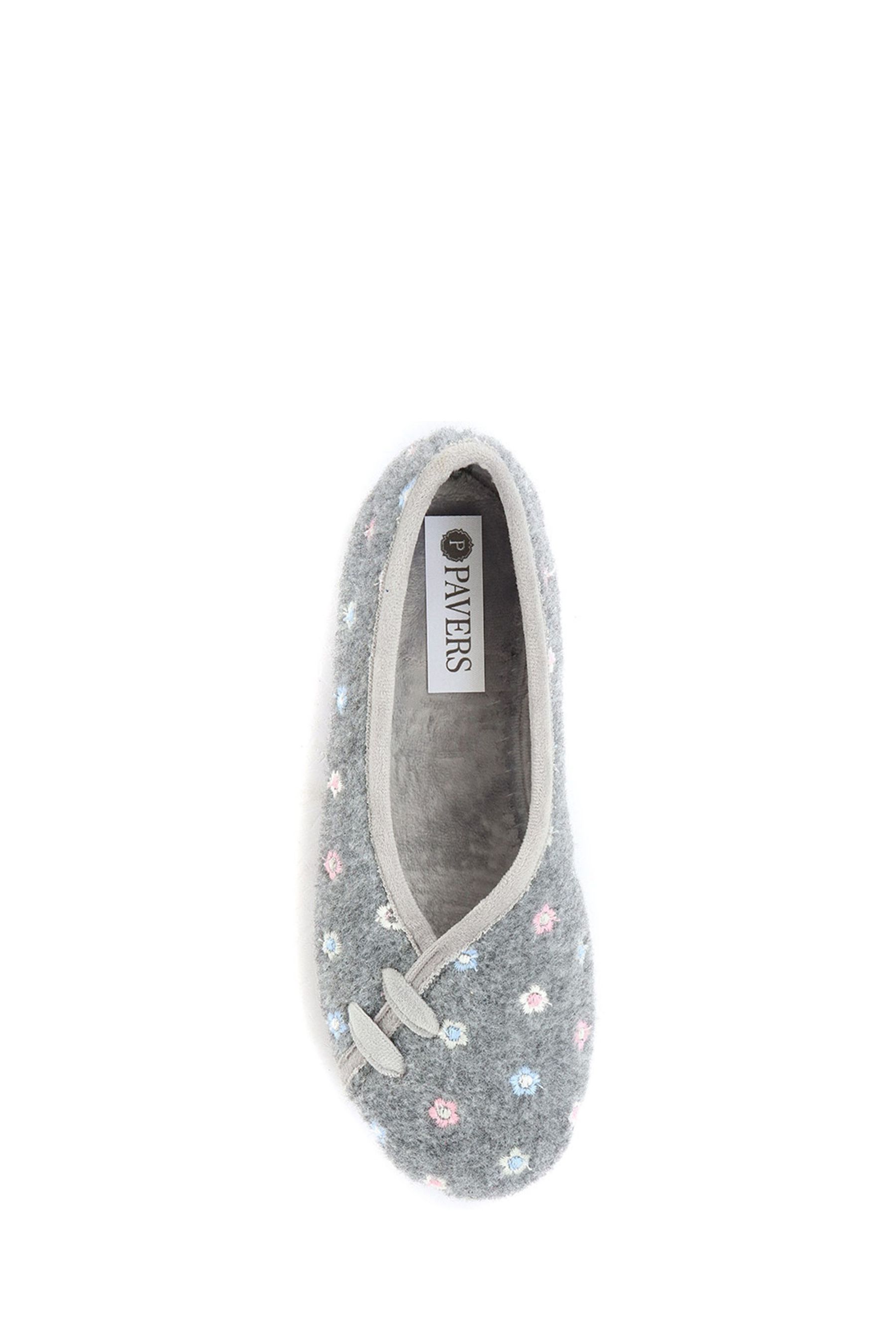 Grey ballerina slippers store