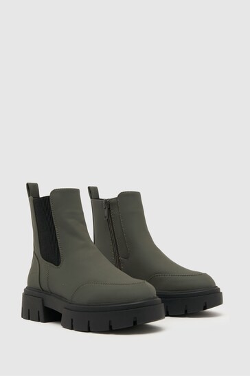 Buy Schuh Cheerful Chunky Green Boots from the Next UK online shop