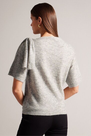 Ted Baker Grey Teebow Statement Bow T-Shirt