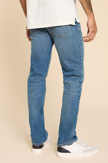 White Stuff Blue/White Eastwood Straight Jeans