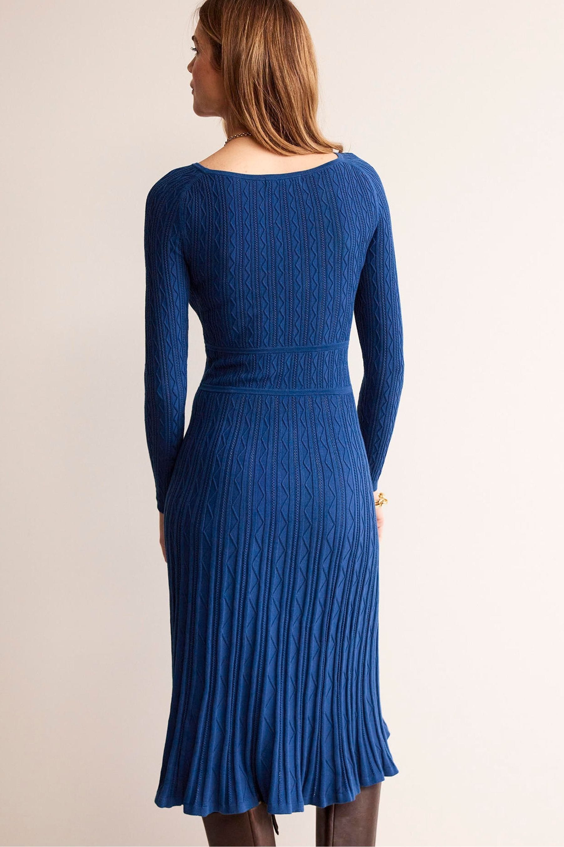 Buy Boden Blue Imogen Empire Knitted Dress from the Next UK online