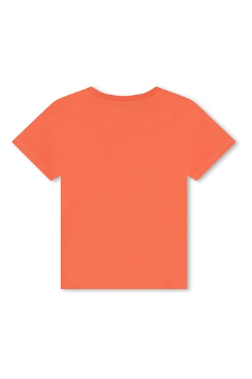 KENZO KIDS Pink Logo Short Sleeved T-Shirt