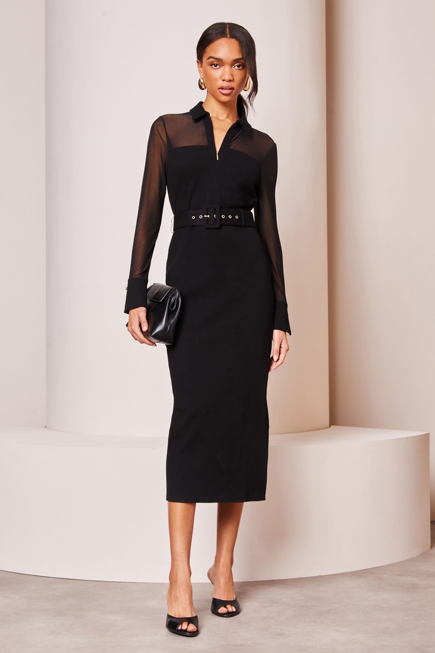 Lipsy elsa store mesh dress