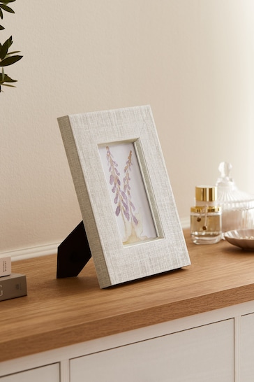 Natural Linen Effect Photo Frame