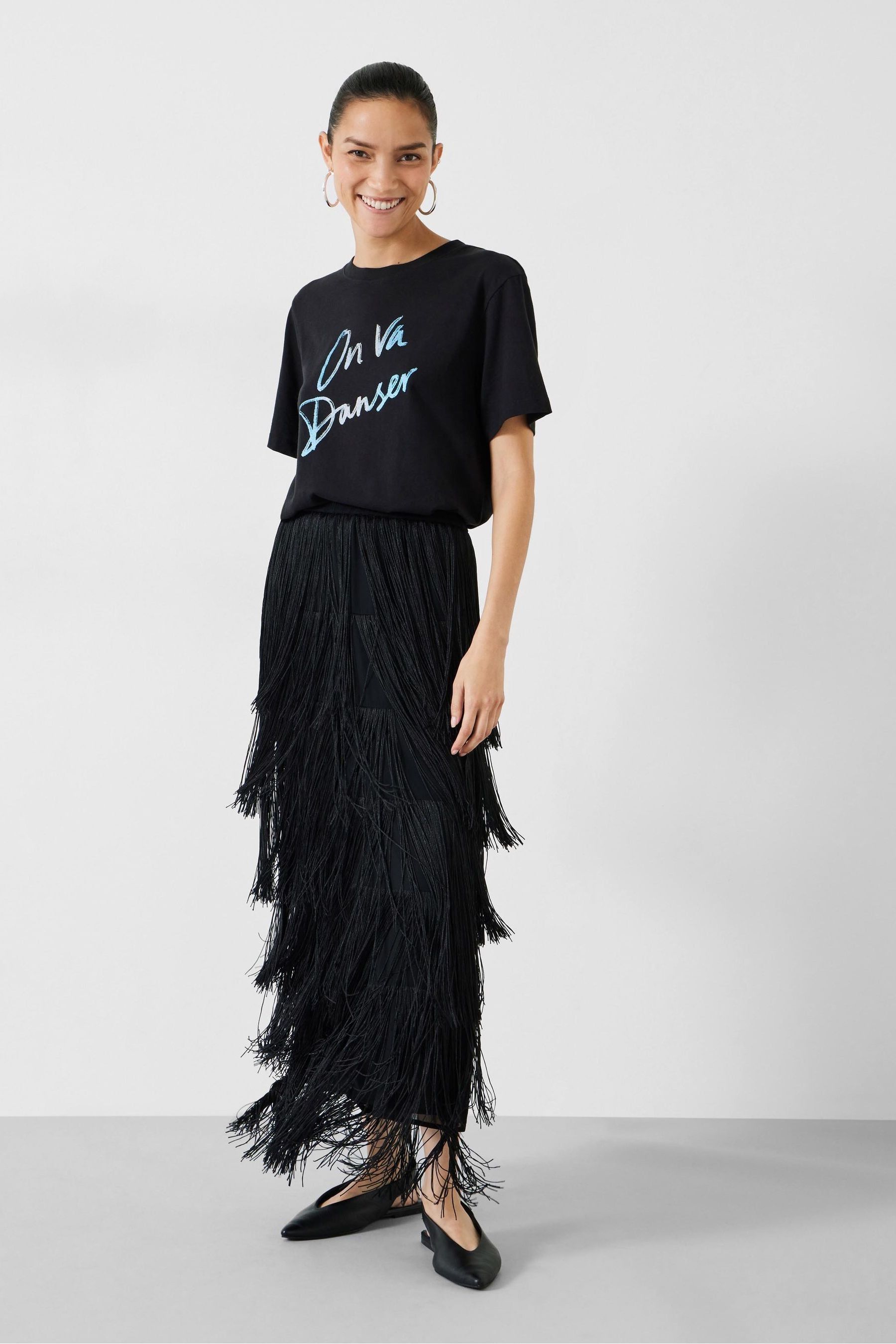 Hush black midi skirt online