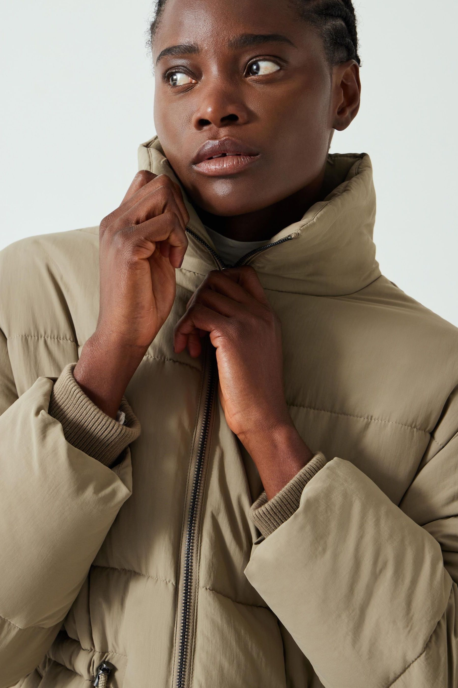 A line cheap puffer coat