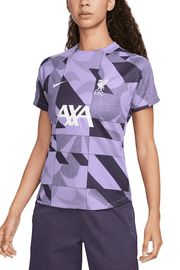 Nike Purple Liverpool Academy Pro Pre Match Top Womens