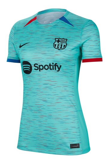 Nike Green Barcelona Third Stadium Shirt 2023-24 Womens