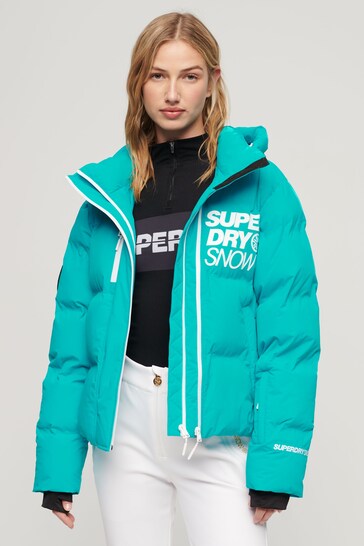 Superdry Blue Ski Boxy Puffer Jacket