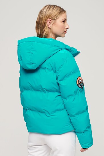 Superdry Blue Ski Boxy Puffer Jacket