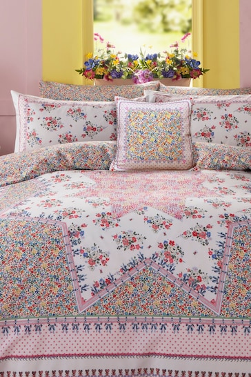 Cath Kidston Pink Set Of 2 Patchwork Pillowcases