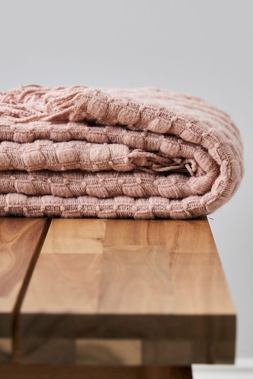 BHS Blush Corsica Throw