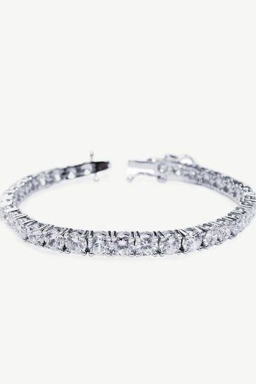 Ivory & Co Silver Imperial Crystal Tennis Bracelet