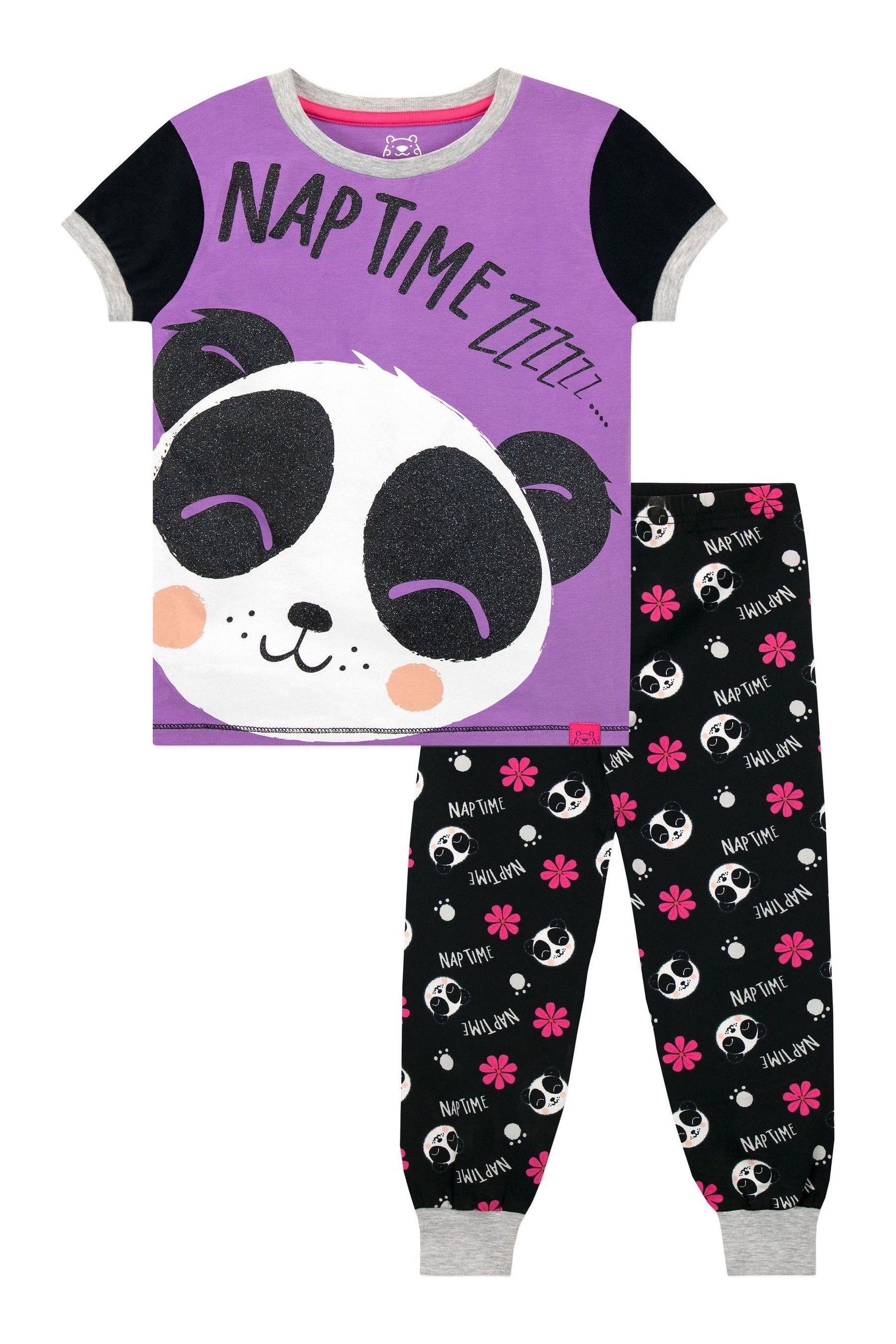 Harry Bear Purple Panda Pyjamas