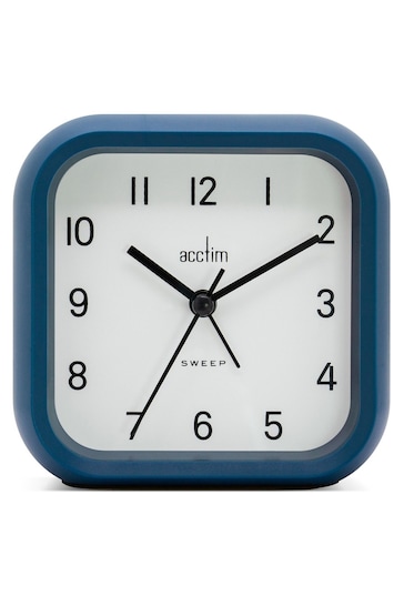 Acctim Clocks Suede Blue Alarm Clock