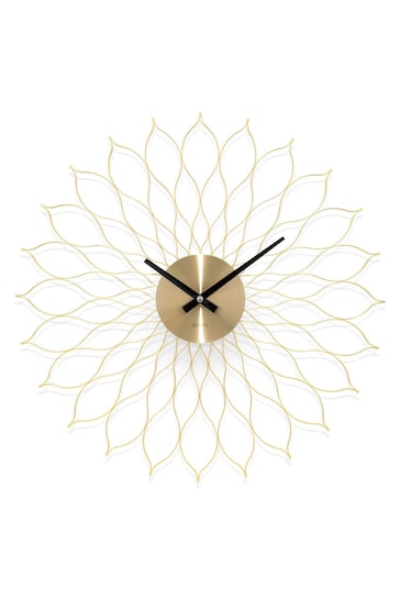 Acctim Clocks Brass Helios 49cm Metal Wall Clock