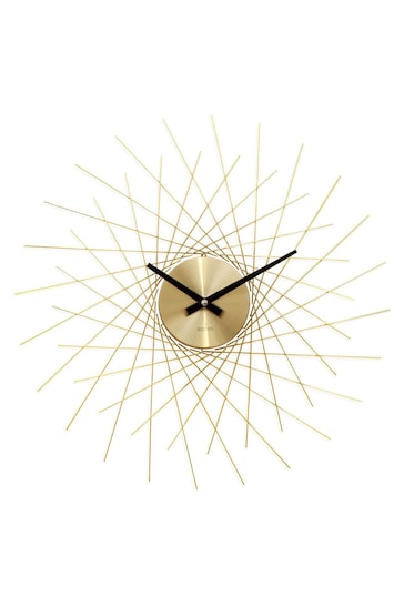 Acctim Clocks Brass Lohne 49cm Metal Wall Clock