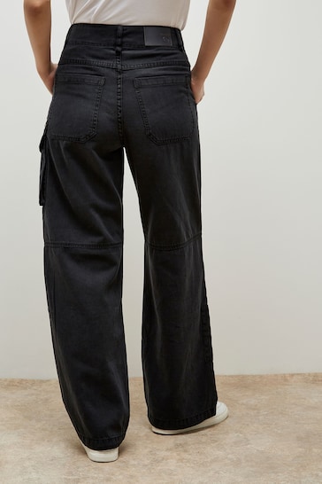 Apricot Black Mia Cargo Jeans with Pockets