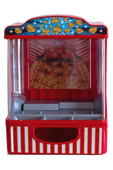 MenKind Red Electronic Arcade Coin Pusher Game