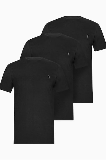 AllSaints Black Brace Crew T-Shirts 3 Pack