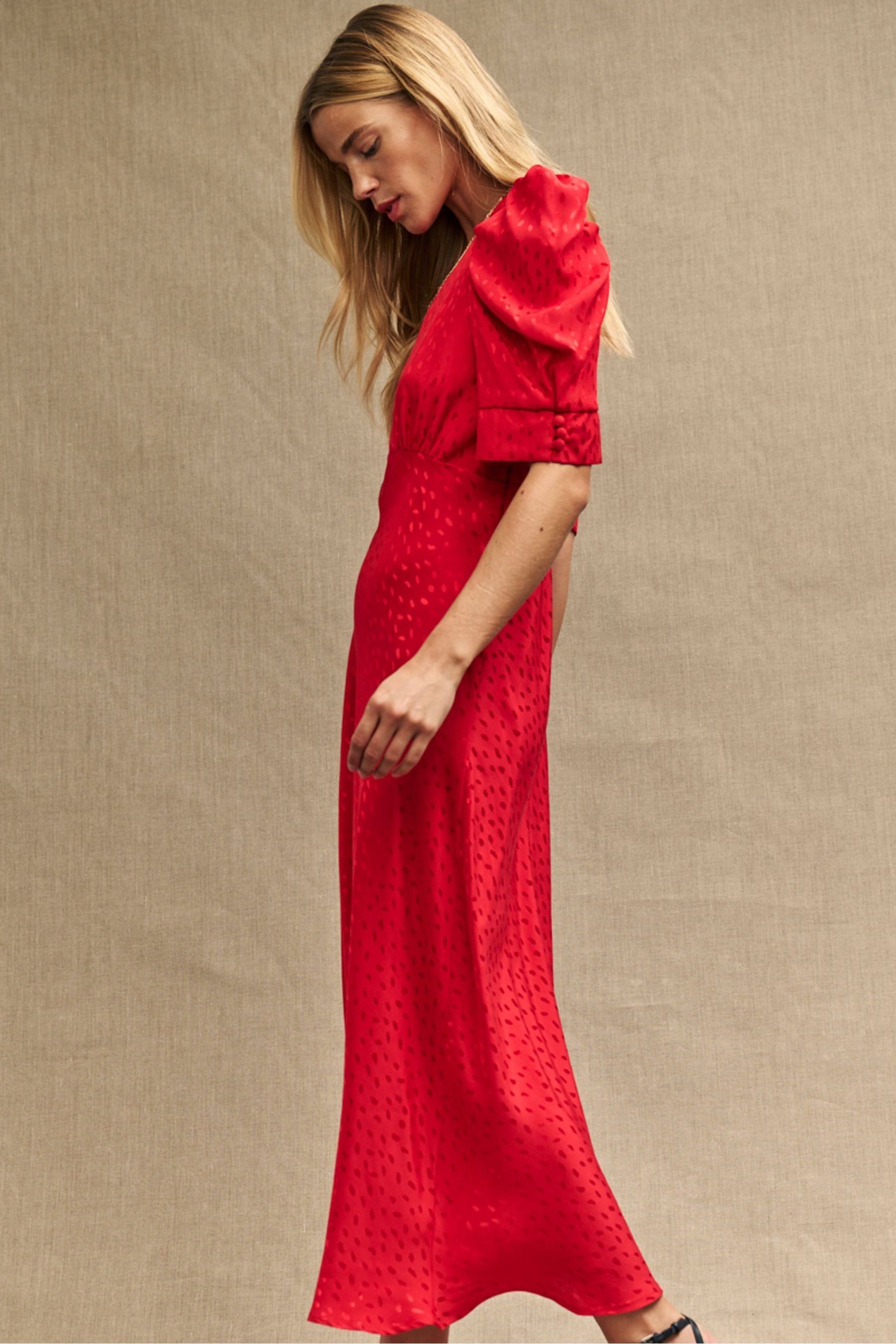 Moira jacquard wrap dress 2025