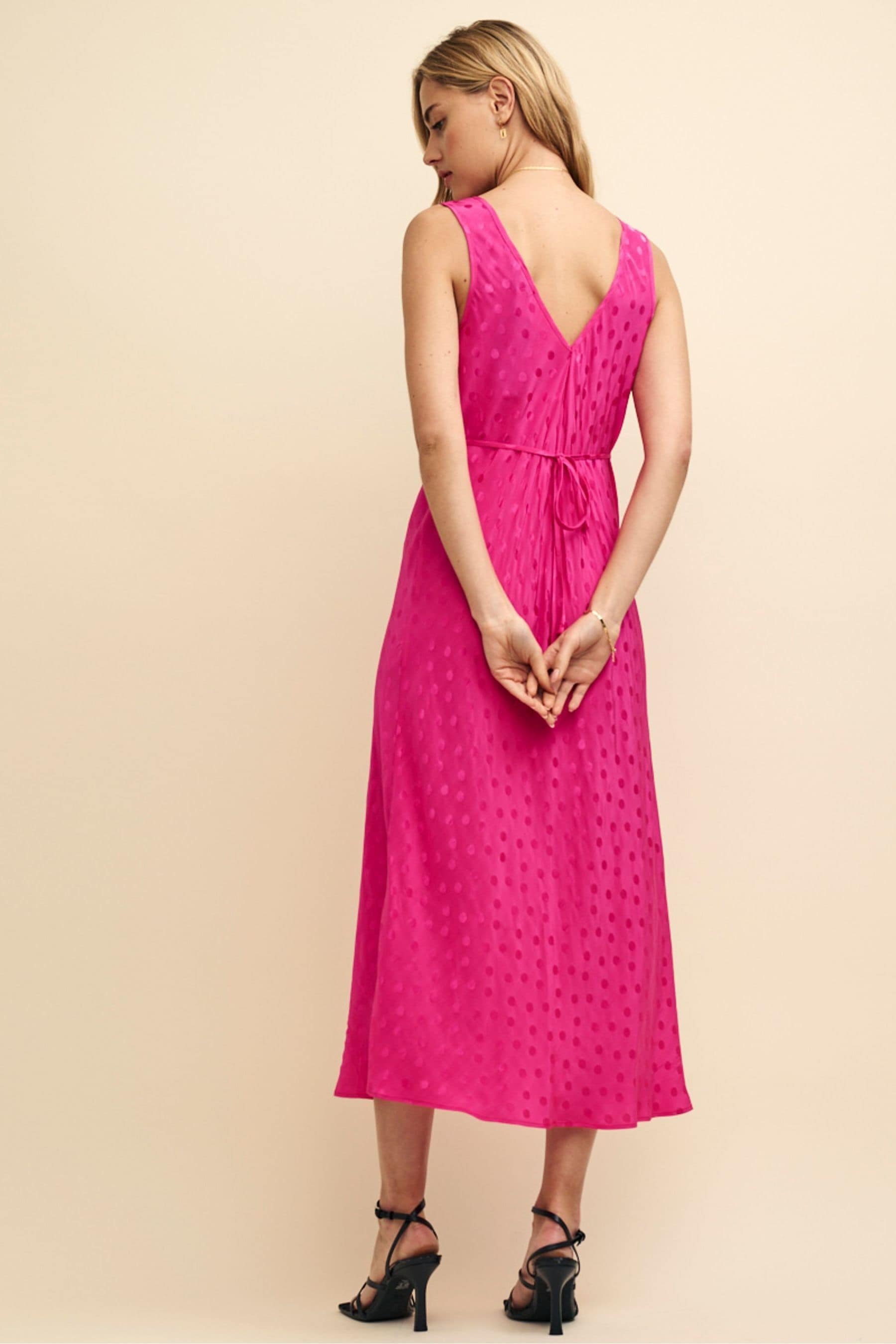 Buy Nobodys Child Pink Helena Satin Midi Dress from the Next UK