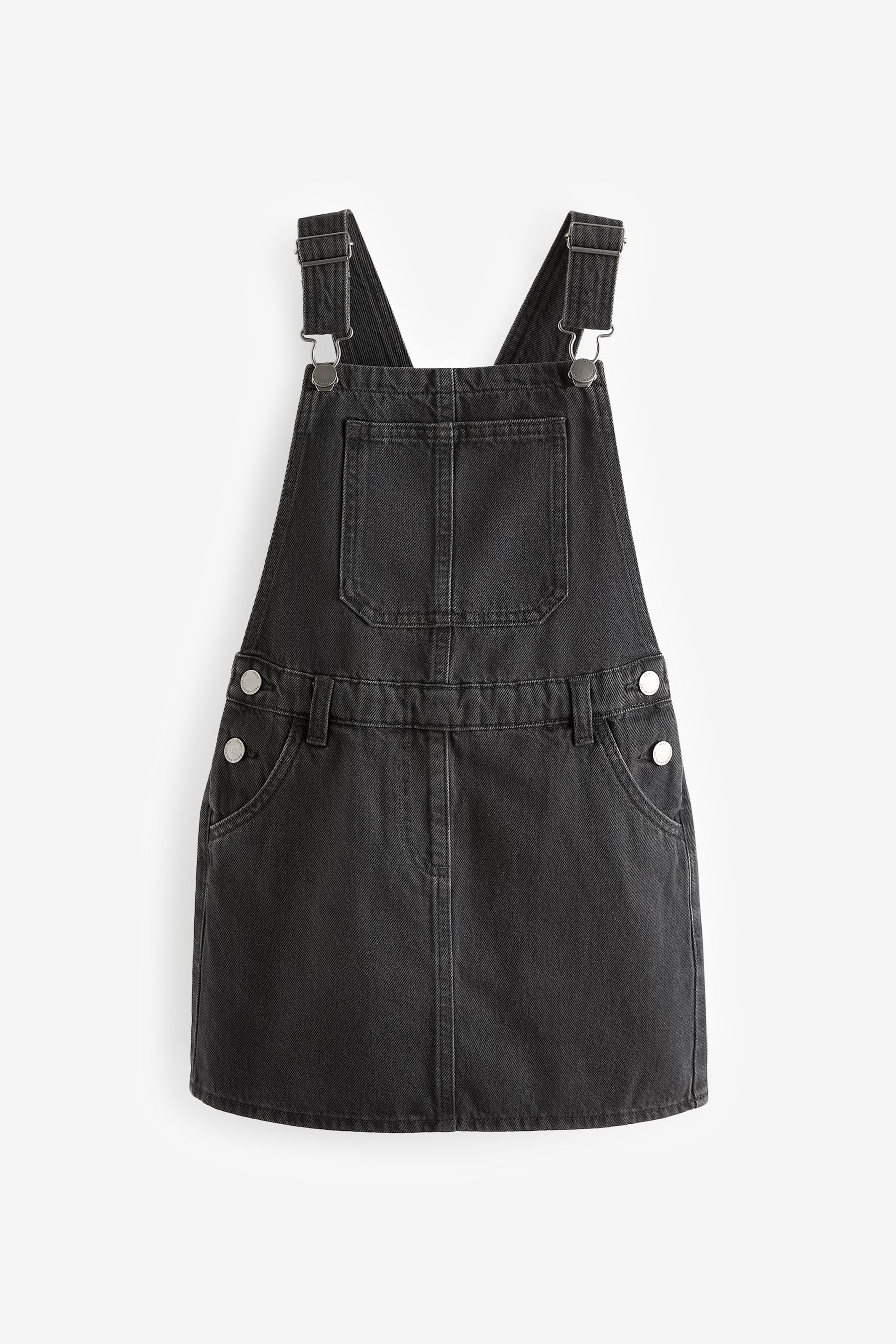 Black 100 Cotton Denim Pinafore Dress 3 16yrs