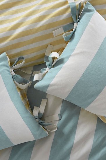 Laura Ashley Seaspray Set Of 2 Lille Stripe Pillowcases