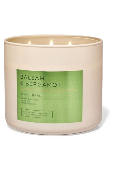Bath & Body Works Balsam and Bergamot 3-Wick Candle 14.5 oz / 411 g