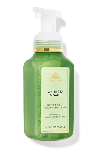 Bath & Body Works White Tea and Sage Gentle and Clean Foaming Hand Soap 8.75 fl oz / 259 mL