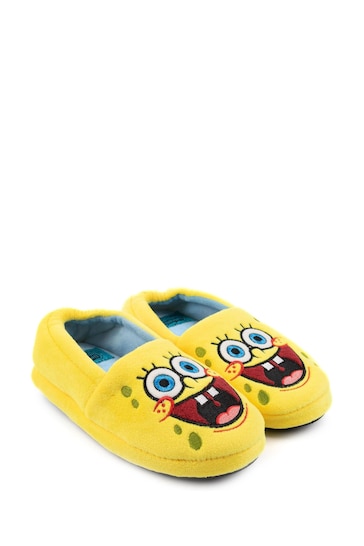 Vanilla Underground Yellow Spongebob Kids Character Slippers