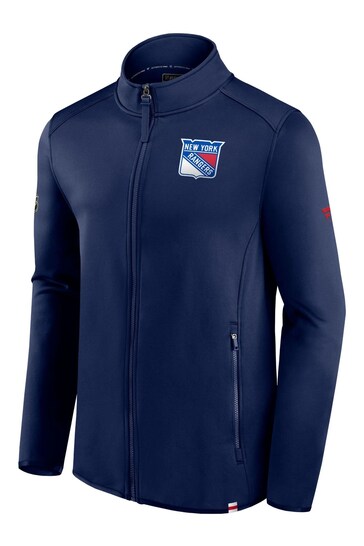 Fanatics Blue NHL New York Rangers Authentic Pro Fleece Full Zip Jacket