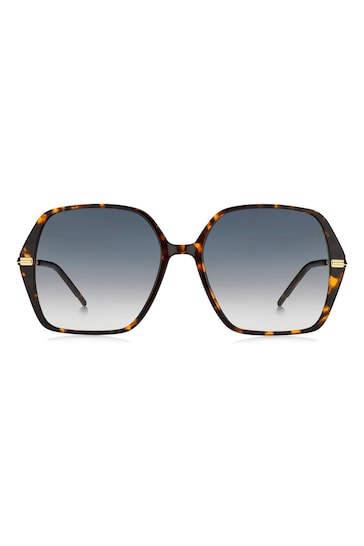 BOSS Brown 1660/S Hexagonal Sunglasses