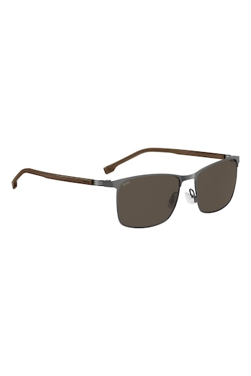 BOSS Brown 1635/S Rectangular Sunglasses
