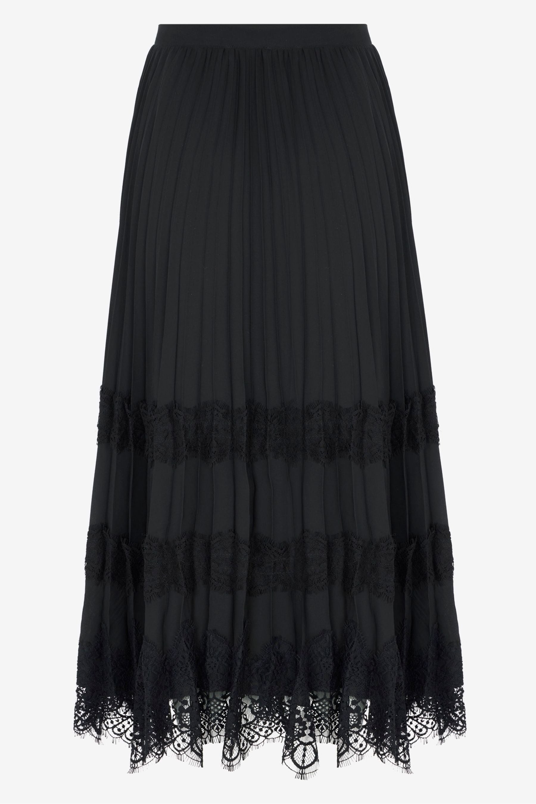 Mint velvet new arrivals black lace skirt