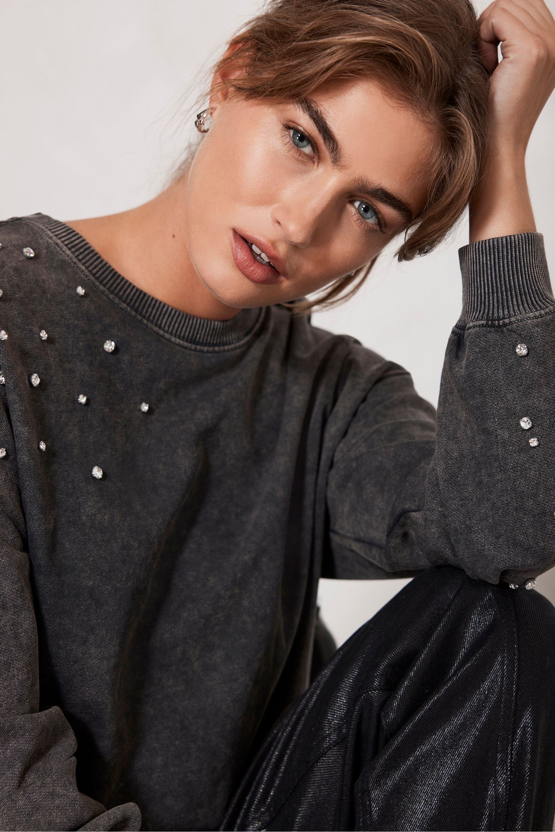 Mint velvet embellished hoodie new arrivals