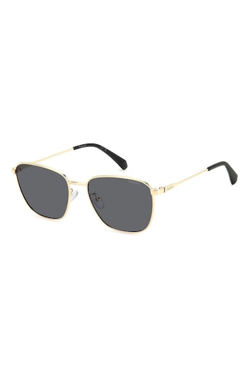 Polaroid Gold Tone 4159/G/S/X Rectangular Sunglasses