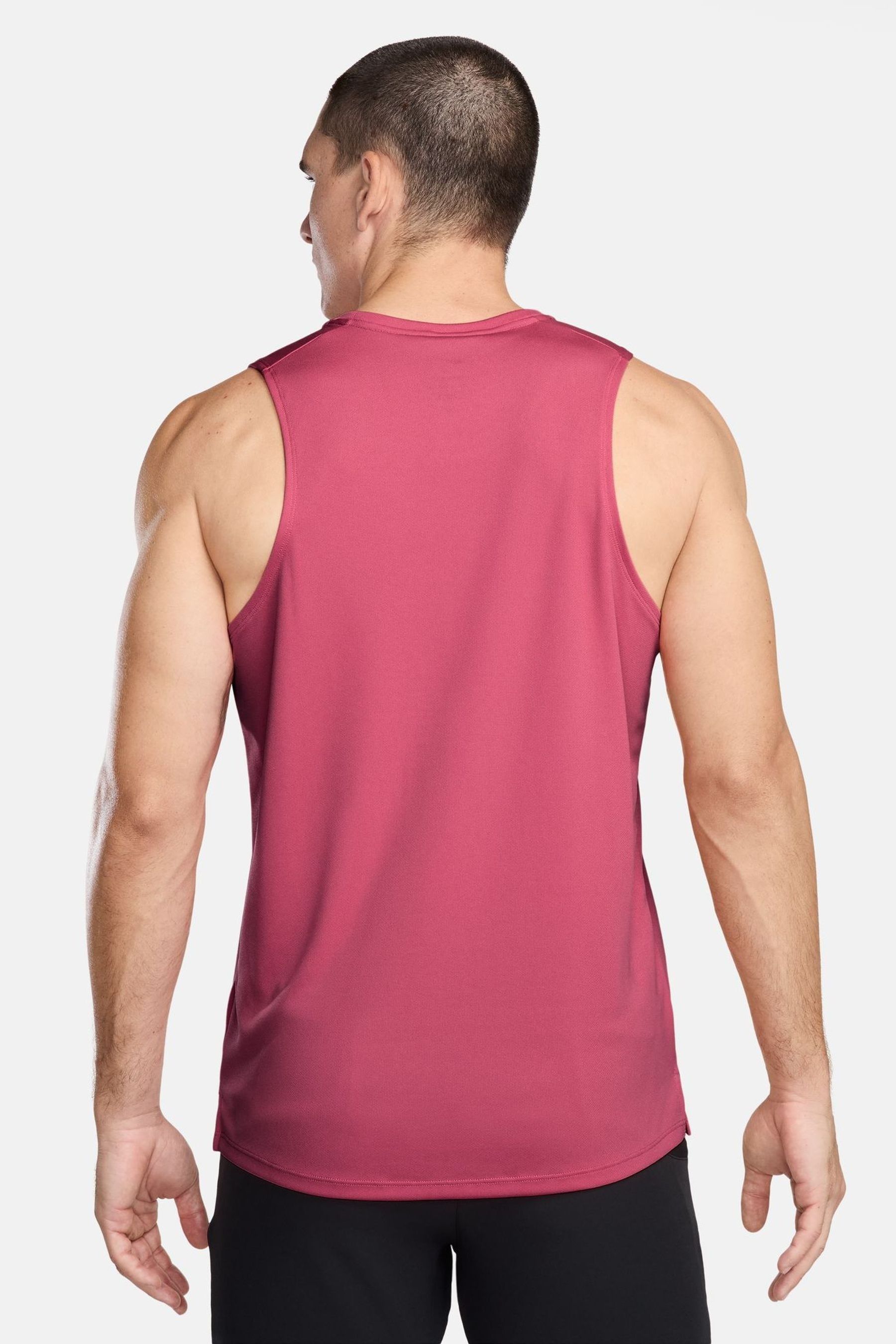 Pink nike running vest top