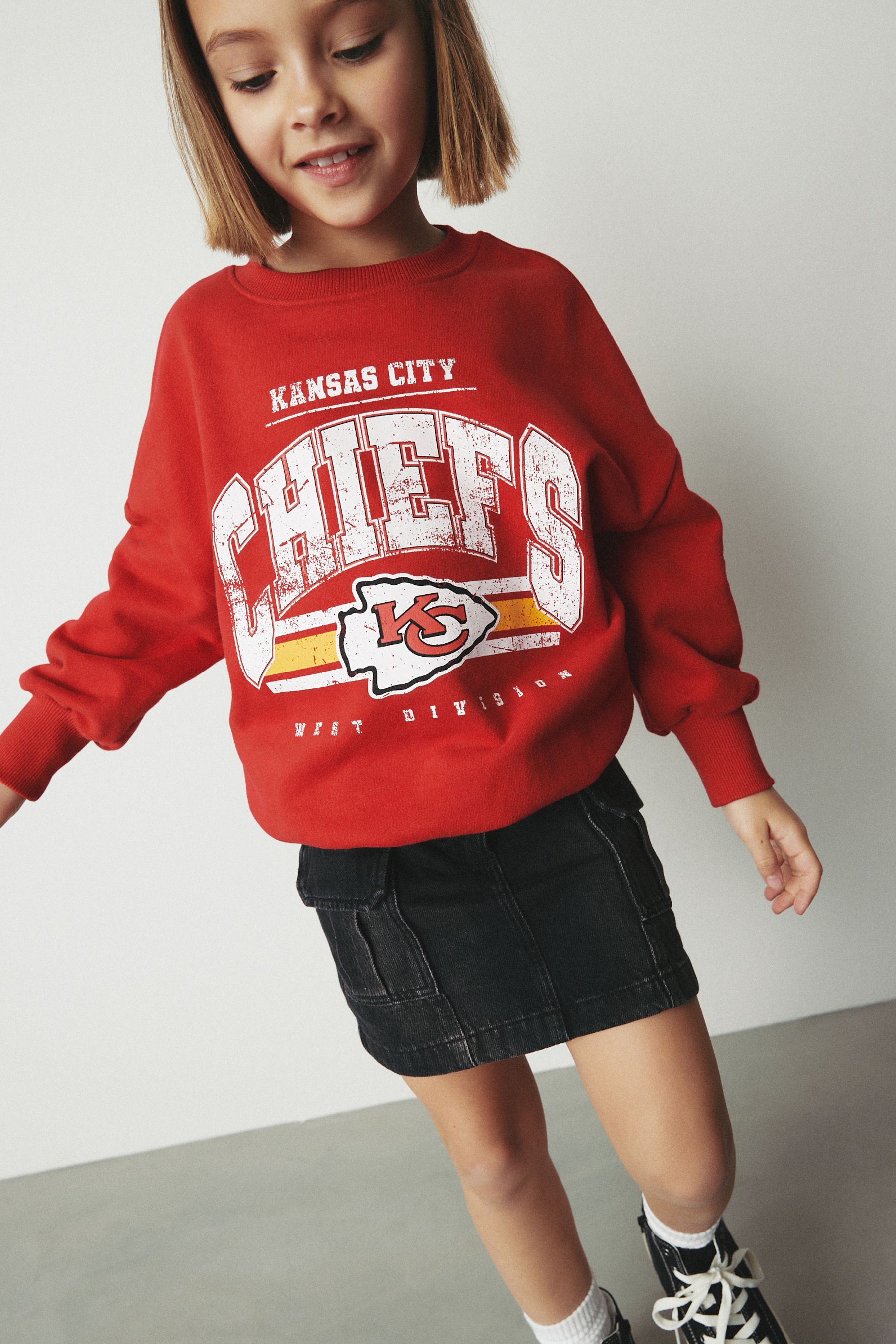 Buy Red Kansas City Chiefs NFL License Sweatshirt 3 16yrs from the Next UK online shop