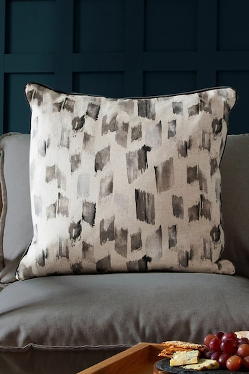 Voyage Frost Arwen Abstract Piped Cushion