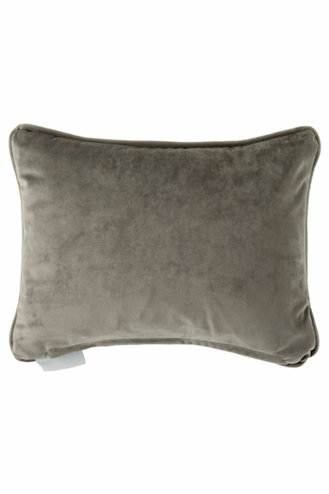 Voyage Violet Elysium Linen Floral Piped Cushion