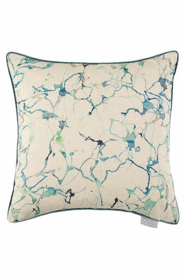 Voyage Ocean Carrara Abstract Piped Cushion