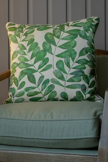 Voyage Apple Rowan Floral Piped Cushion