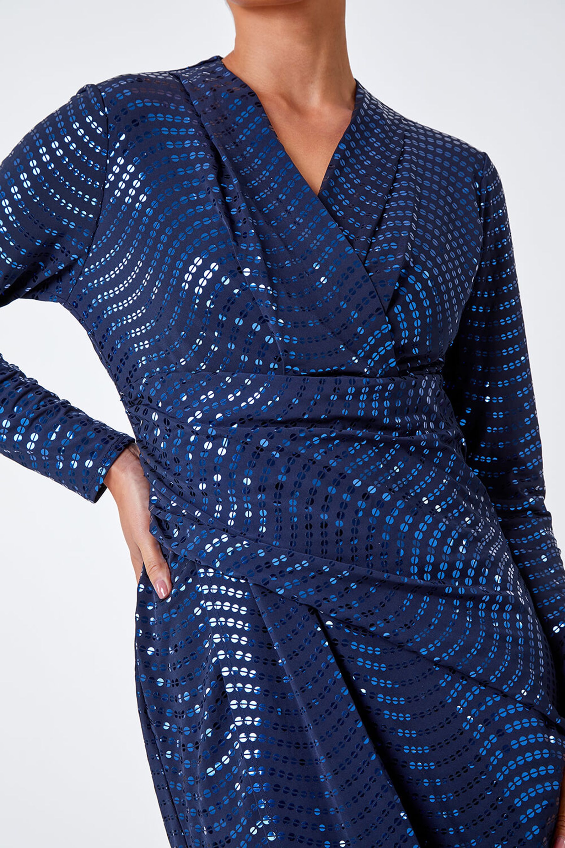 Red herring blue sequin dress clearance