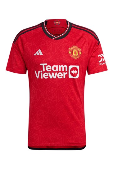 adidas Red Manchester United EPL Home Shirt 2023-24 - Garnacho 17