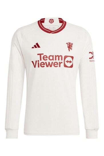 adidas White Manchester United EPL Third Shirt 2023-24 - Hojlund 11
