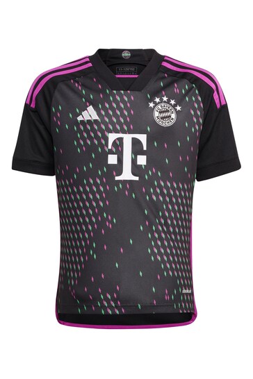 adidas Black FC Bayern Away Shirt 2023-24 - Davies 19